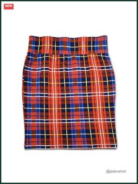 High Rise Mini Skirt Pull On 95% Cotton 5% Spandex